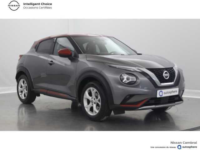 Nissan Juke 1.0 DIG-T 117ch N-Design BVM Toit Rouge Fuji / Int. Orange + Pack Techno